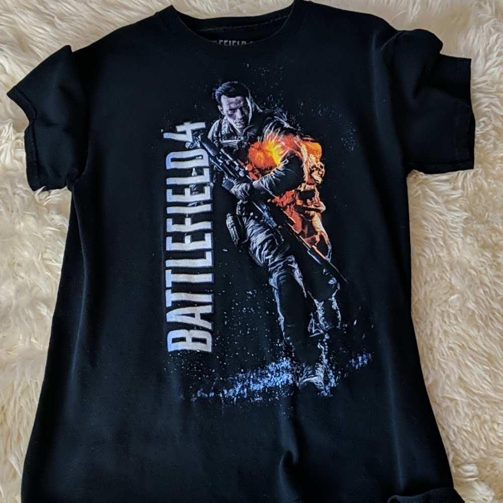 Battlefield 4 Black T-Shirt Size Small